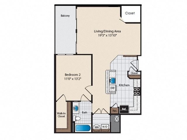 A3 Gilbert One Bedroom One Bathroom